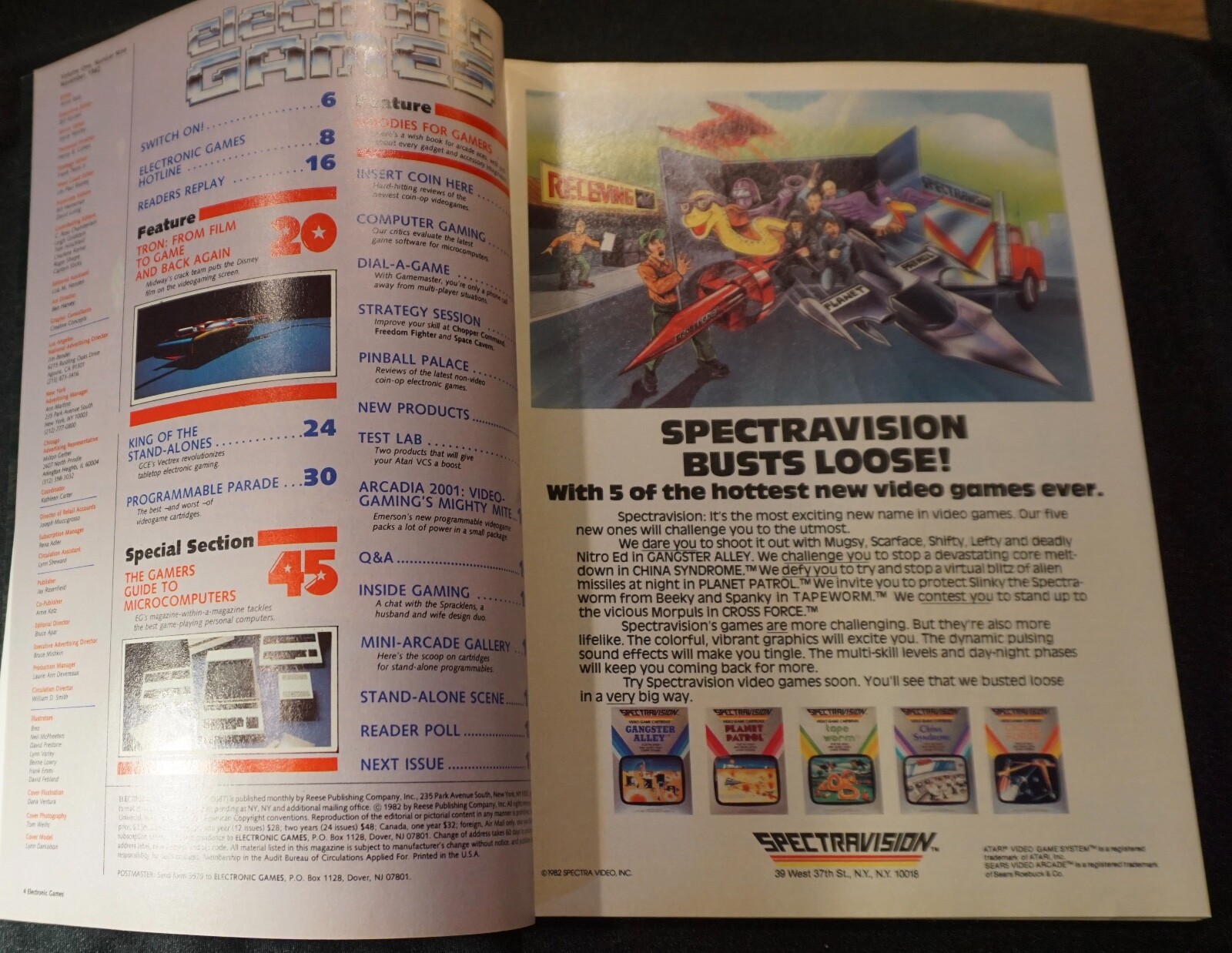 Electronic Games Magazine 9 November 1982 Tron, Rare Video Game mag