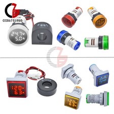 AC 50-380V 0-100A 220V Digital LED Voltmeter Ammeter Voltage Meter Multicolor