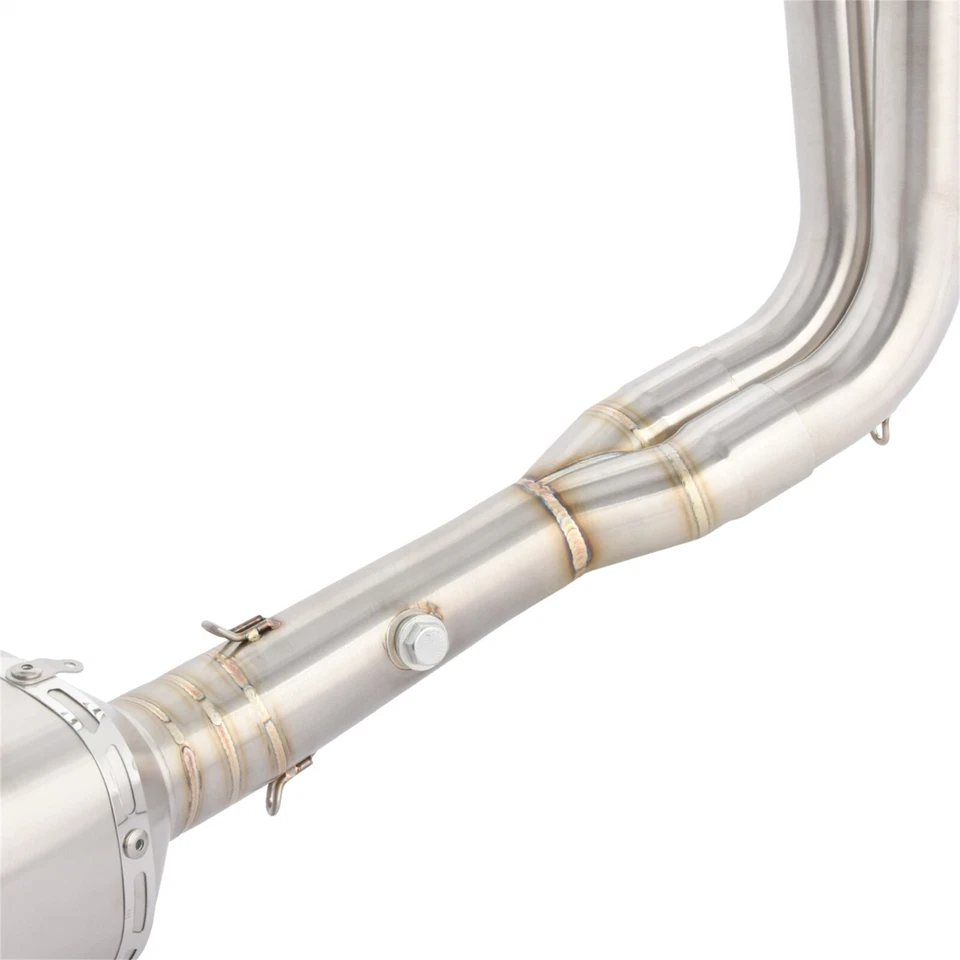 For Yamaha MT-07 FZ07 XSR700 YZF R7 Full Exhaust System Front Pipe 420mm Muffler Foto 4 de 4