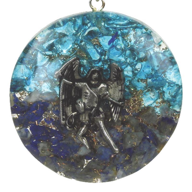 Ciondolo orgonite monile Arcangelo Michele angelo custode riparo preghiera