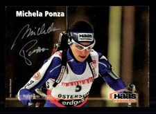 Michaela Ponza Autogrammkarte Original Signiert Biathlon +A 175790