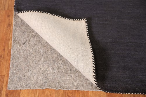 Eye-catching Gabbeh Area Rug Navy Blue Hand-tufted Wool 5x8 ft - Picture 7 of 13