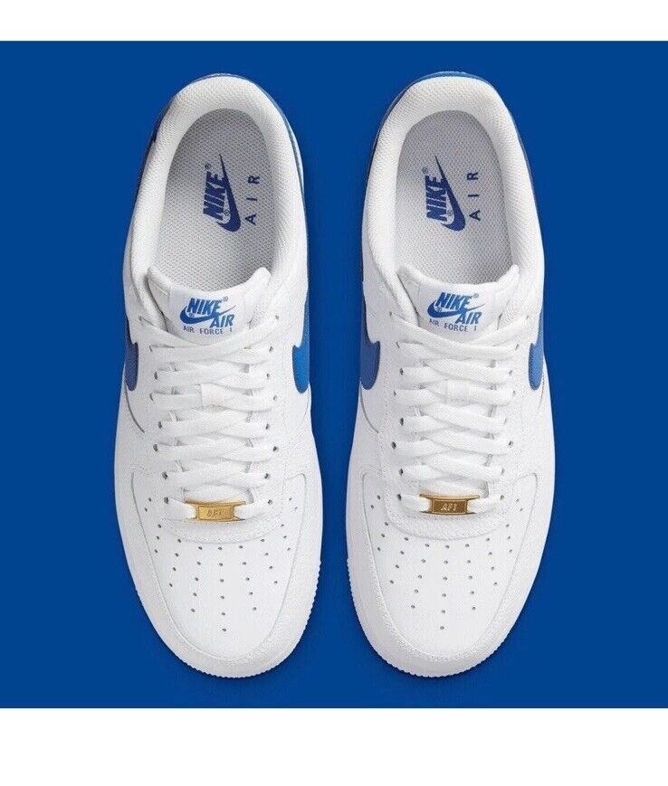 Nike Air Force 1 '07 Shoes White Game Royal Blue Sneakers Nike Air Force 1 '07 Shoes White Game Royal Blue Sneakers