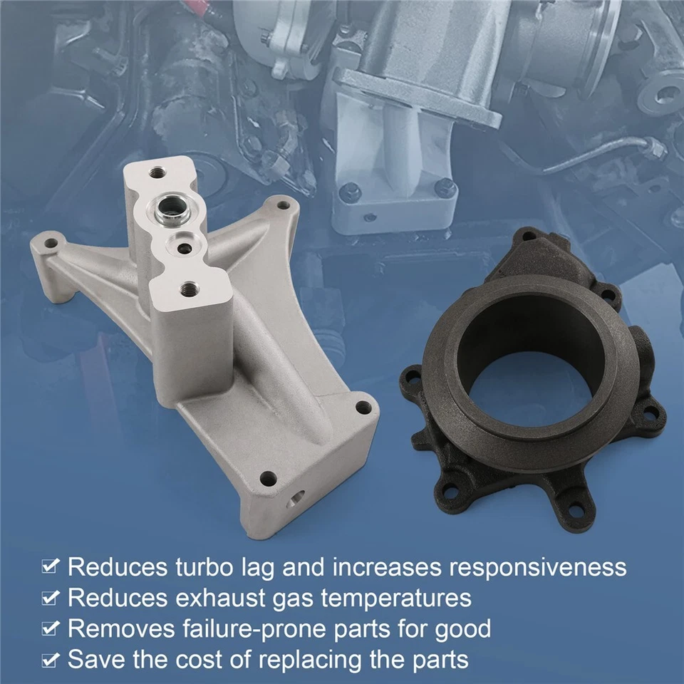 Турбо пьедестал с болтами + корпус выхлопной системы для 99,5-03 Ford Powerstroke дизель 7,3 л - Изображение 4 из 4