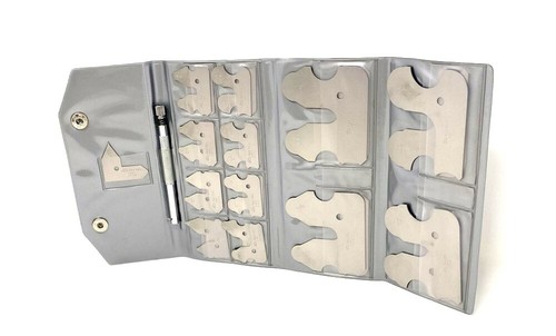 25-Piece Radius Gage Set – 1/64 To 1/2 Inch – Machinist & Inspection Tool