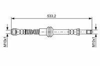 Bremsschlauch Vorne Links Rechts FüR MERCEDES-BENZ Bosch 1987481609