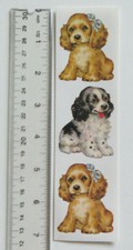 Violette Cute Stickers SPANIELS Strip of CUTE Stickers QT-15
