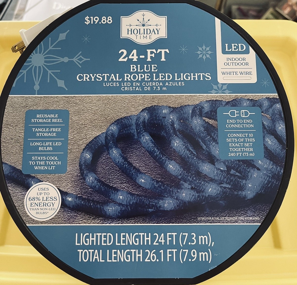 Rope Light Blue Christmas