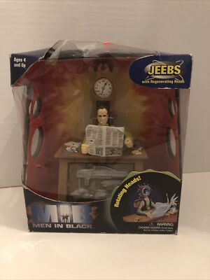 1997 Galoob Men In Black Jeebs w Regenerating Heads Action Figure NEW Box Damage