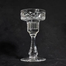 TYRONE CRYSTAL FINTONA CANDLE HOLDER, Cut Lead Crystal, 5 1/2", Made in IRELAND