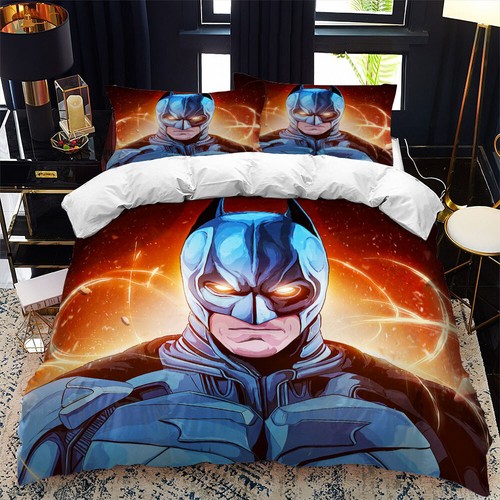 Bettwäsche Batman 3D Druck Quilt Bettbezug mit Kissenbezug Single Double Sets- - Bild 7 von 21