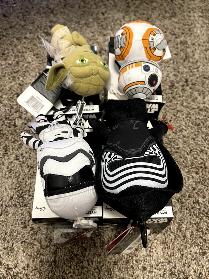 Lote de 4 Peluches Misteriosos Star Wars Clipz Nuevos/Caja Abierta Foto 4 de 4