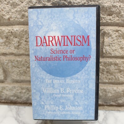 Darwinism Science or Naturalistic Philosophy VHS Debate William Provine Johnson