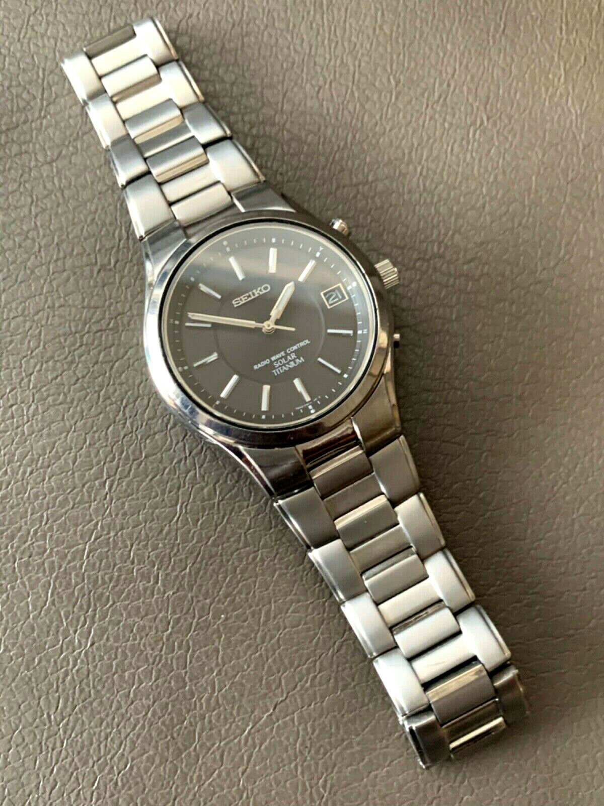 EXCELLENT SEIKO 7B42-0AN0 TITANIUM SOLAR RADIO WAVE CONTROL WATCH (JDM) |  eBay