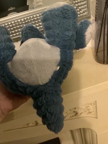 Steiff Plush Dinosaur Dixi Triceratops Cuddly Soft Toy Blue Approx 24cm - Picture 8 of 10