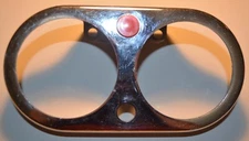 Harley Sportster XLH XLCH Chrome Dual Gauge Bracket Housing Used