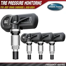 4Pcs 433MHz TPMS Tire Pressure Monitoring Sensor for Jeep Grand Cherokee L 21-24