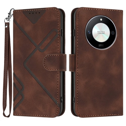 Stripe Wallet Leather Flip Case Cover For Huawei Honor X9B X50 X8 X7 70 90 Lite - Picture 34 of 54