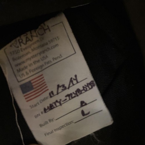 MYSTERY RANCH Booty Bag Zaino Nero Tote Bag Giappone Usato - Foto 7 di 7
