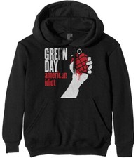 Green Day American Idiot Black Pull Over Hoodie NEW OFFICIAL