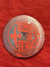 Oshkosh 1983 EAA 31st ANNUAL Exhibition Badge Button Sport Aviation Convention