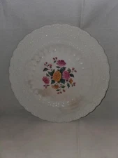 Rare Antique Spode's Jewel Olga Copeland Embossed Lace Floral Scalloped 6" Plate