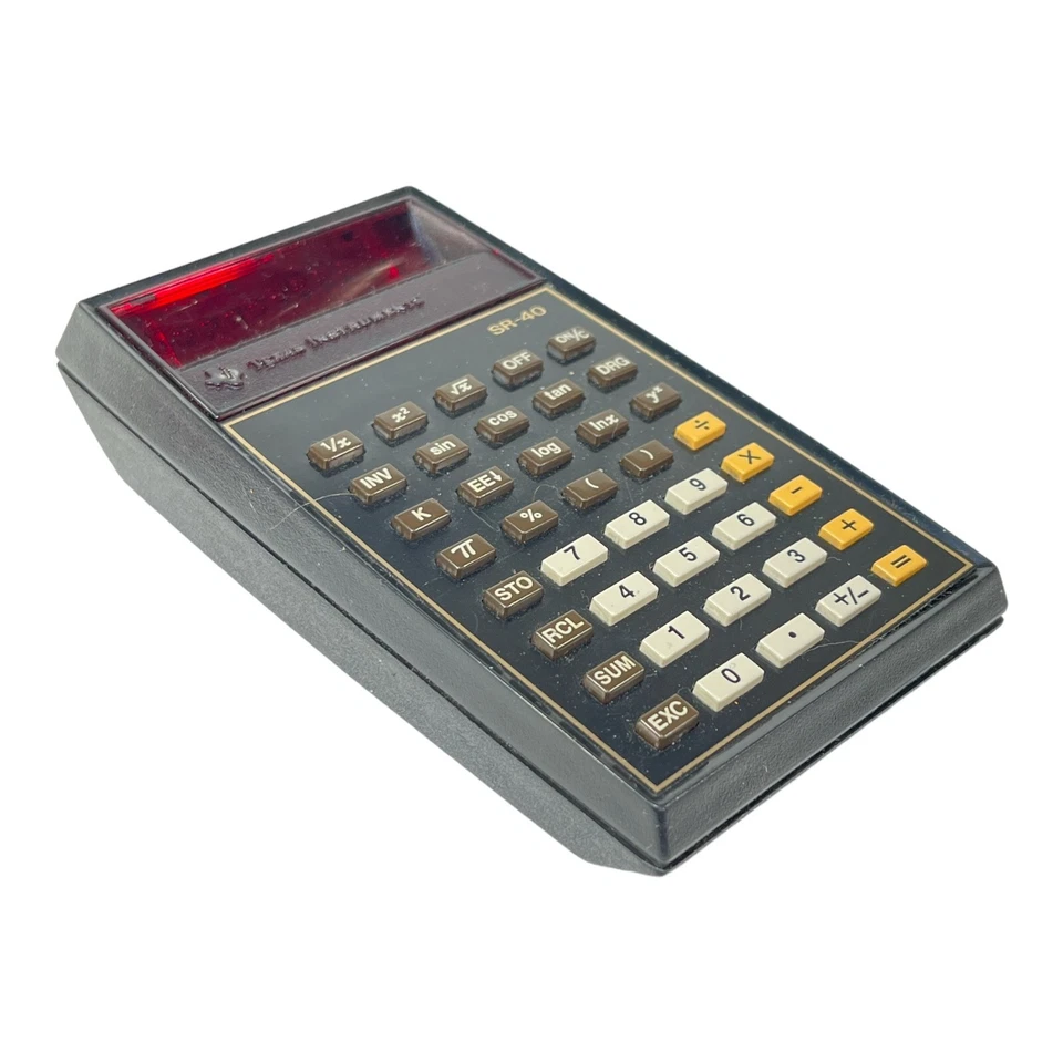 VTG 1970's SR-40 Texas Instruments Red LCD Display Calculator Works - Image 2 of 4