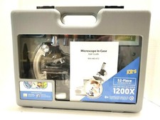 Amscope Kids 52 Piece Microscope Set 120x - 1200x Science Kit Kids Beginner