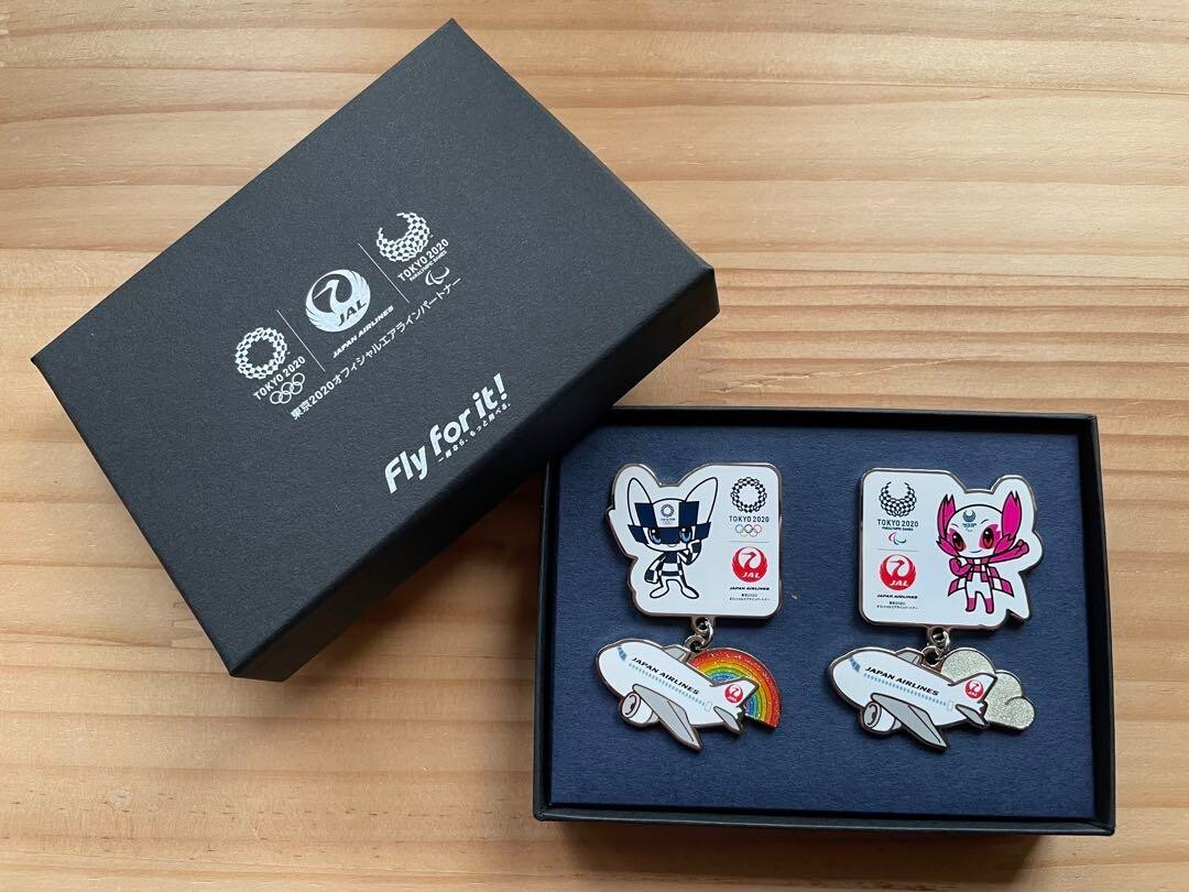 Tokyo Olympics x JAL MIRAITOWA & SOMEITY Pin Badge Set Novelty 1 