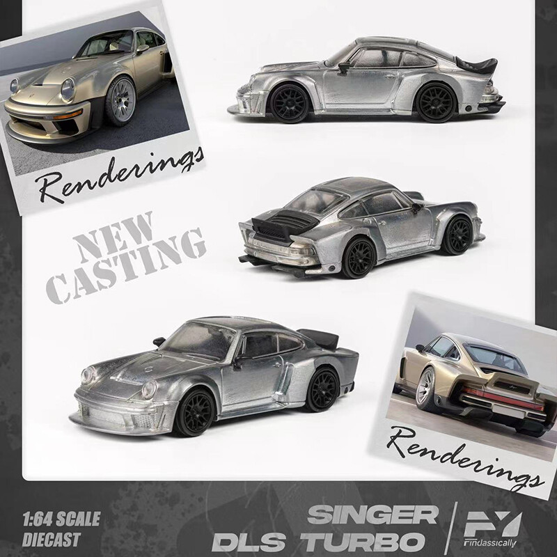Finclassically 1:64 Model Car Porsche Singer DLS Turbo Metal