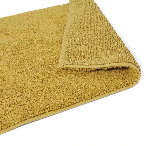 Made.com Aire 100% Cotton Bath Mat, 50 x 110 cm, Ochre Yellow. - Picture 5 of 5