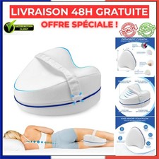 Coussin de Genou Orthopédique Mousse à Mémoire de Forme Sommeil Côté