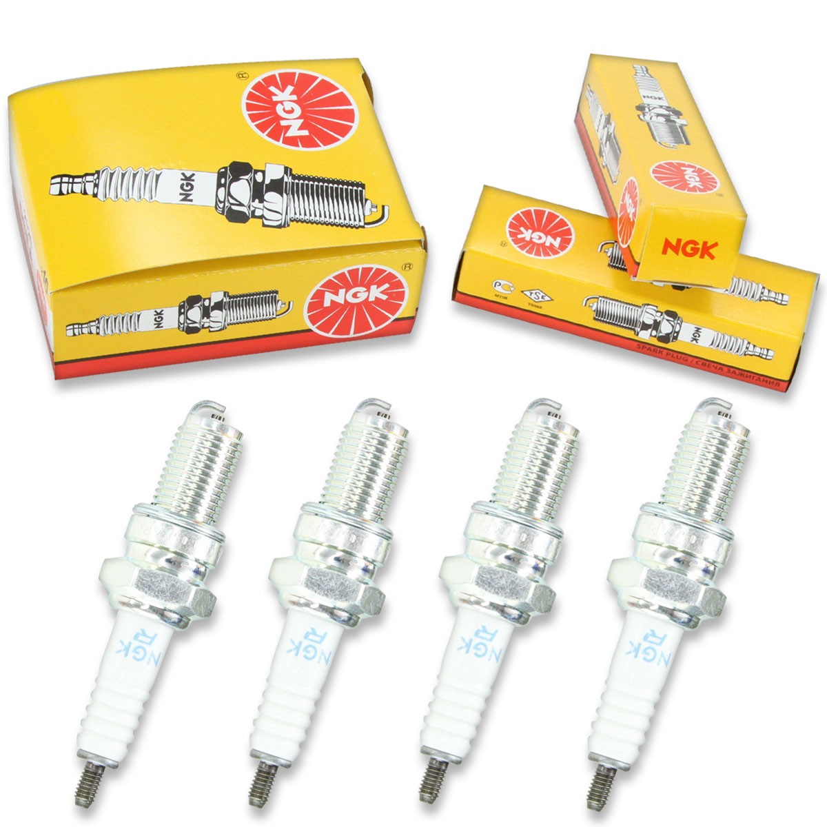 4 pc NGK 7162 DR8EA Standard Spark Plugs for RAX94C RA6HC RA6 R121XLS da