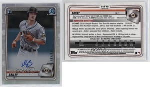 2020 Bowman Draft Chrome Picks Refractor /499 Patrick Bailey #CDA-PB Auto