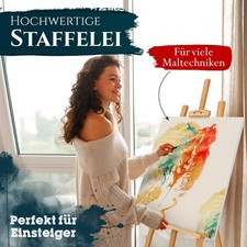 Staffelei Atelierstaffelei Holz Standstaffelei Holzstaffelei Dreifuss Buchenholz