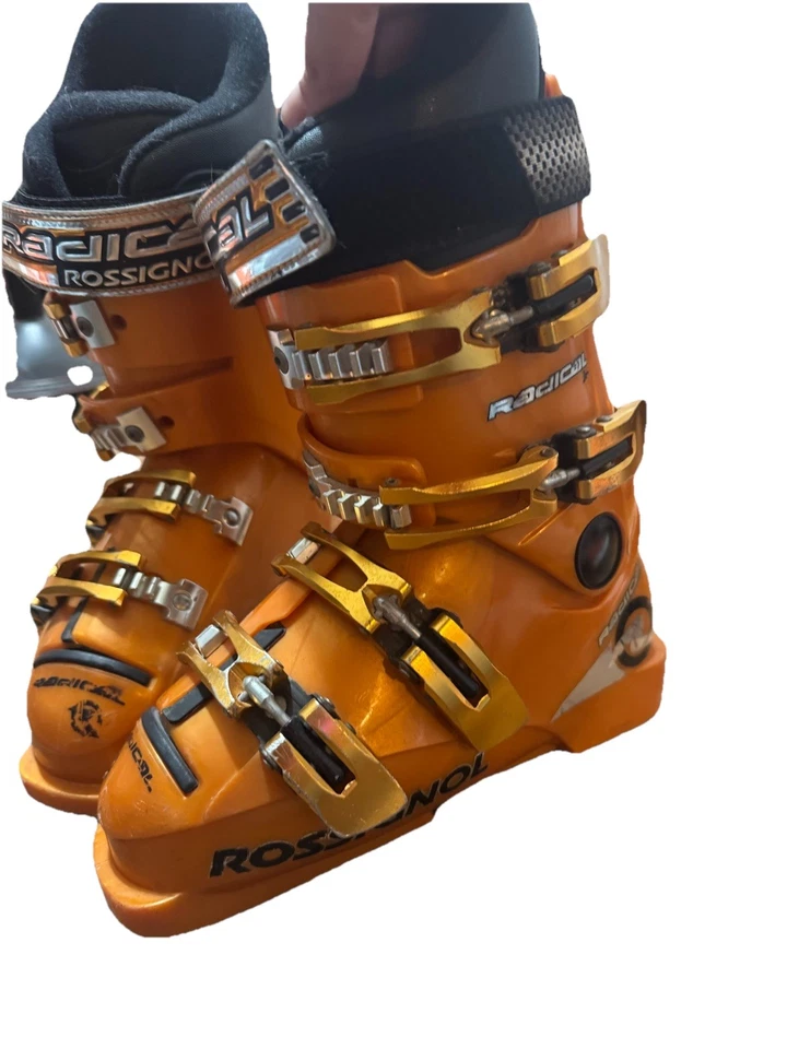 全新 带盒 KID'S ROSSIGNOL HERO J3 白色滑雪靴 MON 22.5 美国青少年 4 — 第 2/4 张图片