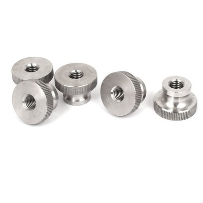 5 Pcs M8 304 Stainless Steel Hand Tighten Knurled Thumb Nuts Fasteners GB806