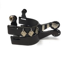 AJ Tack Ladies Diamond Charm Spurs, Antique Brown