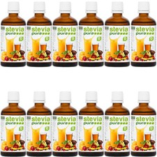 Stevia Fluid Stevia flüssig Dosierflasche, 12 x 50ml
