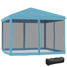 10x10 Ez Pop Up Patio Canopy Tent with Sidewall Gazebo Outdoor Screen House Room