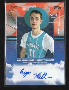 2025/26 Topps Basketball RYAN KALKBRENNER Contemporary Marks Orange /25 RC Auto