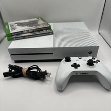 Microsoft Xbox One S 1TB-Green LED-Fully Cleaned-Hall Effect Controller-2 Games