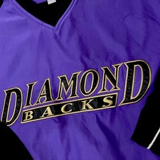 Vintage G-III Arizona Diamondbacks Windbreaker Jacket Men XL Pullover V-Neck 