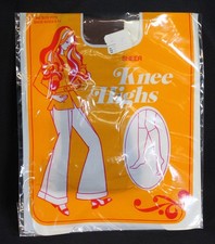 Vtg Sheer Knee Highs Nylons S D Stockings Pull On Sealed Pkg Chicory One Size