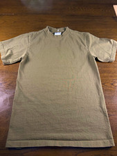 Shaka Wear S Heavyduty Men's Green Solid Cotton Crew Neck Short Sleeve T-Shirt