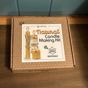 Beeswax DIY Candle Making Kit - Natural Candle Rolling Kit for Beginners with...
