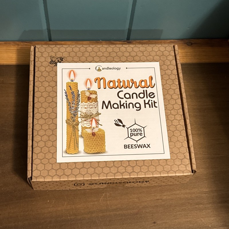 Beeswax DIY Candle Making Kit - Natural Candle Rolling Kit for Beginners with...