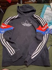 Adidas Originals Boys' Graphic Colorblock Hoodie 14-15 years