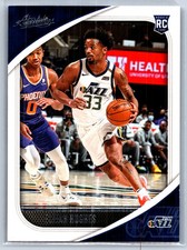 Elijah Hughes 96 2020-21 Panini Absolute Memorabilia Retail Utah Jazz Card