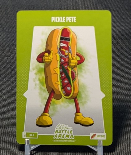 Pickle Pete Hot Dog Card 2026 Bo Jackson Battle Arena #HD-8